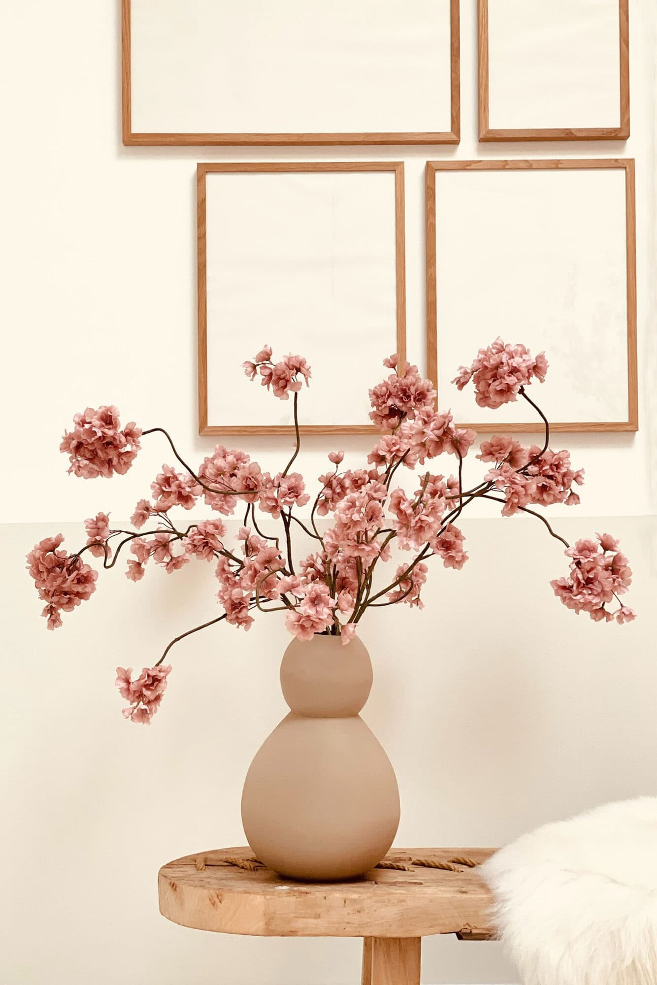 Boeket met roze bloesem
