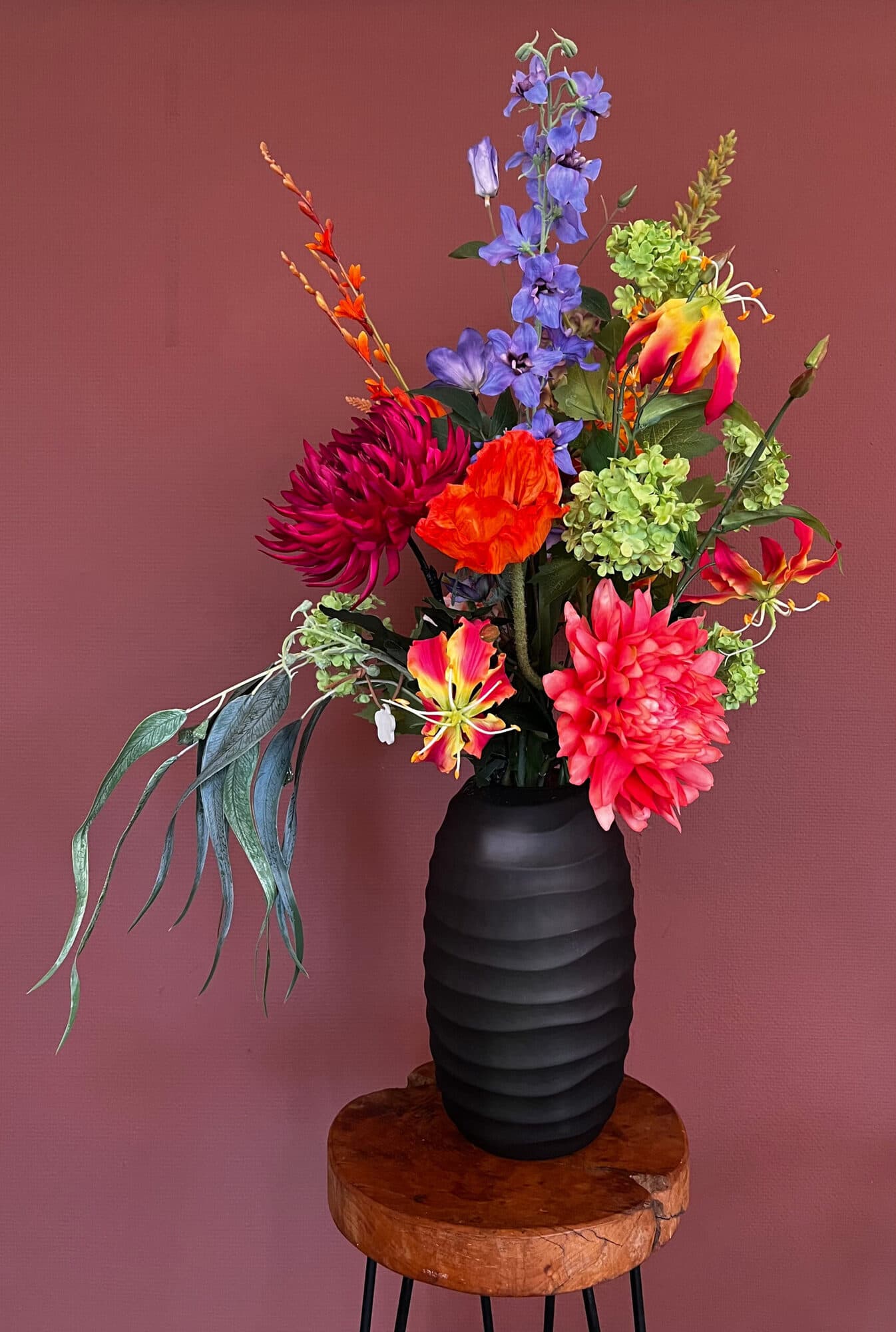 Boeket Fleur met zijden bloemen