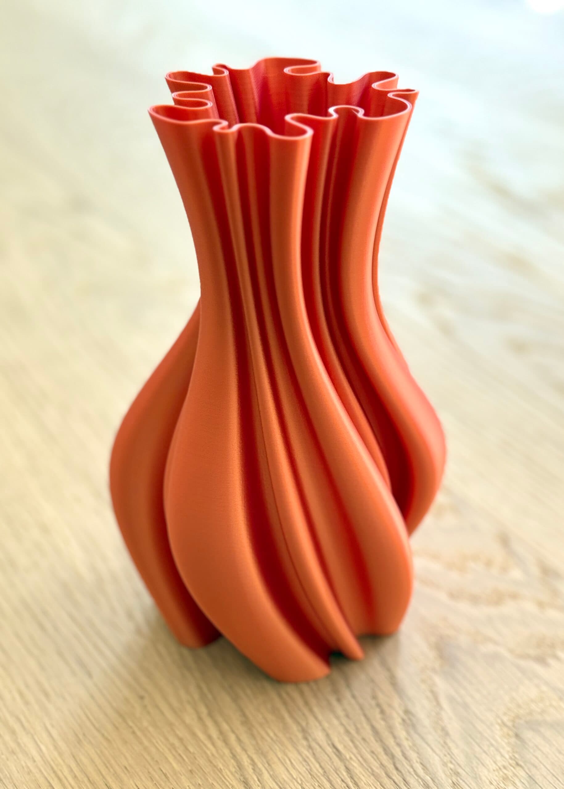 3D geprint vaasje kleur goldfish 18cm 4