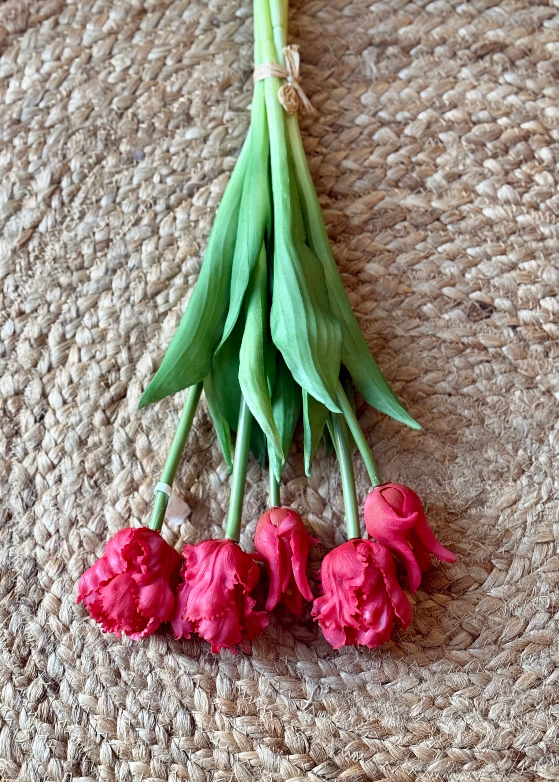 Bosje 5 parkiet kunsttulpen rood 4