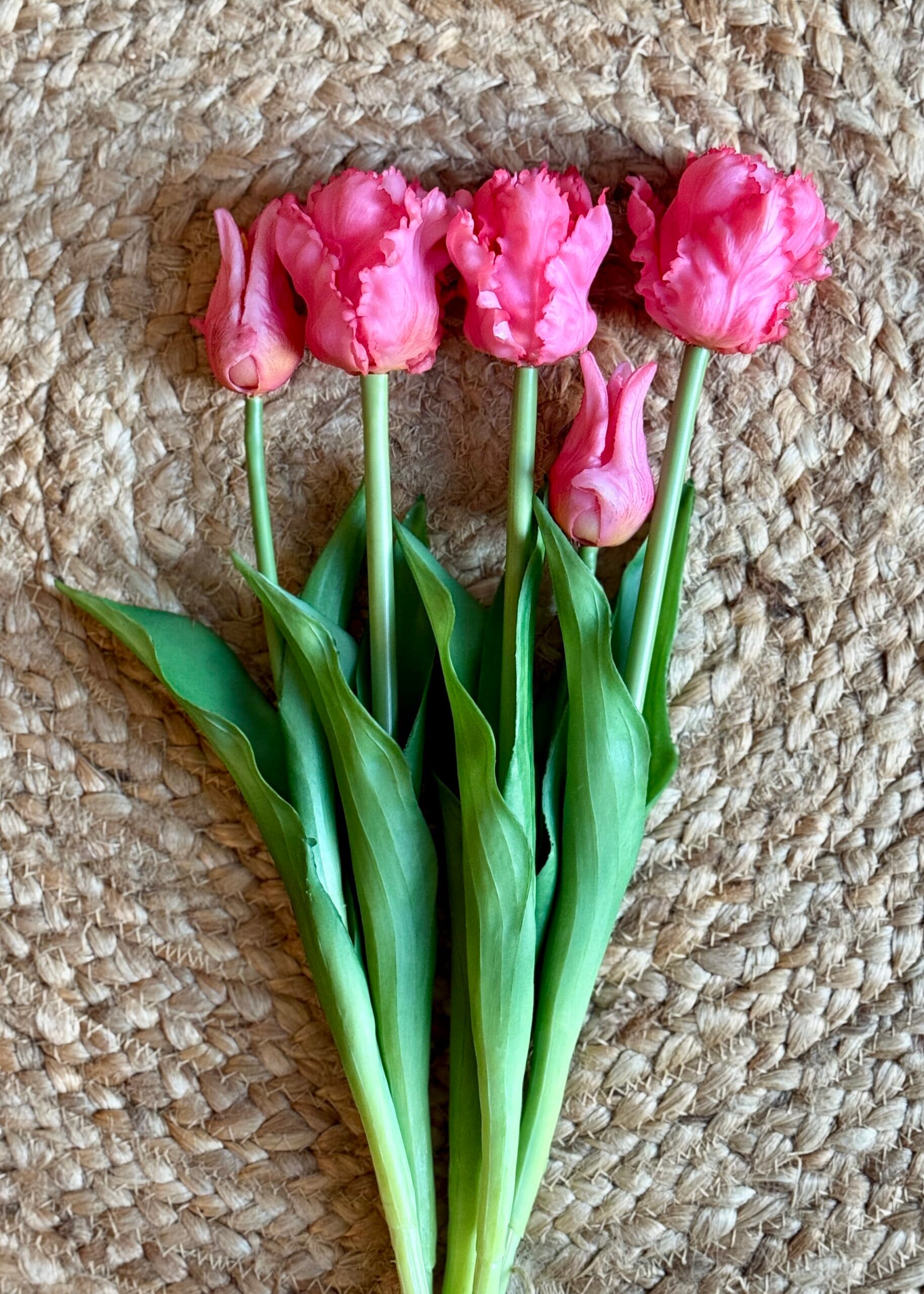 Bosje 5 parkiet kunsttulpen roze 4