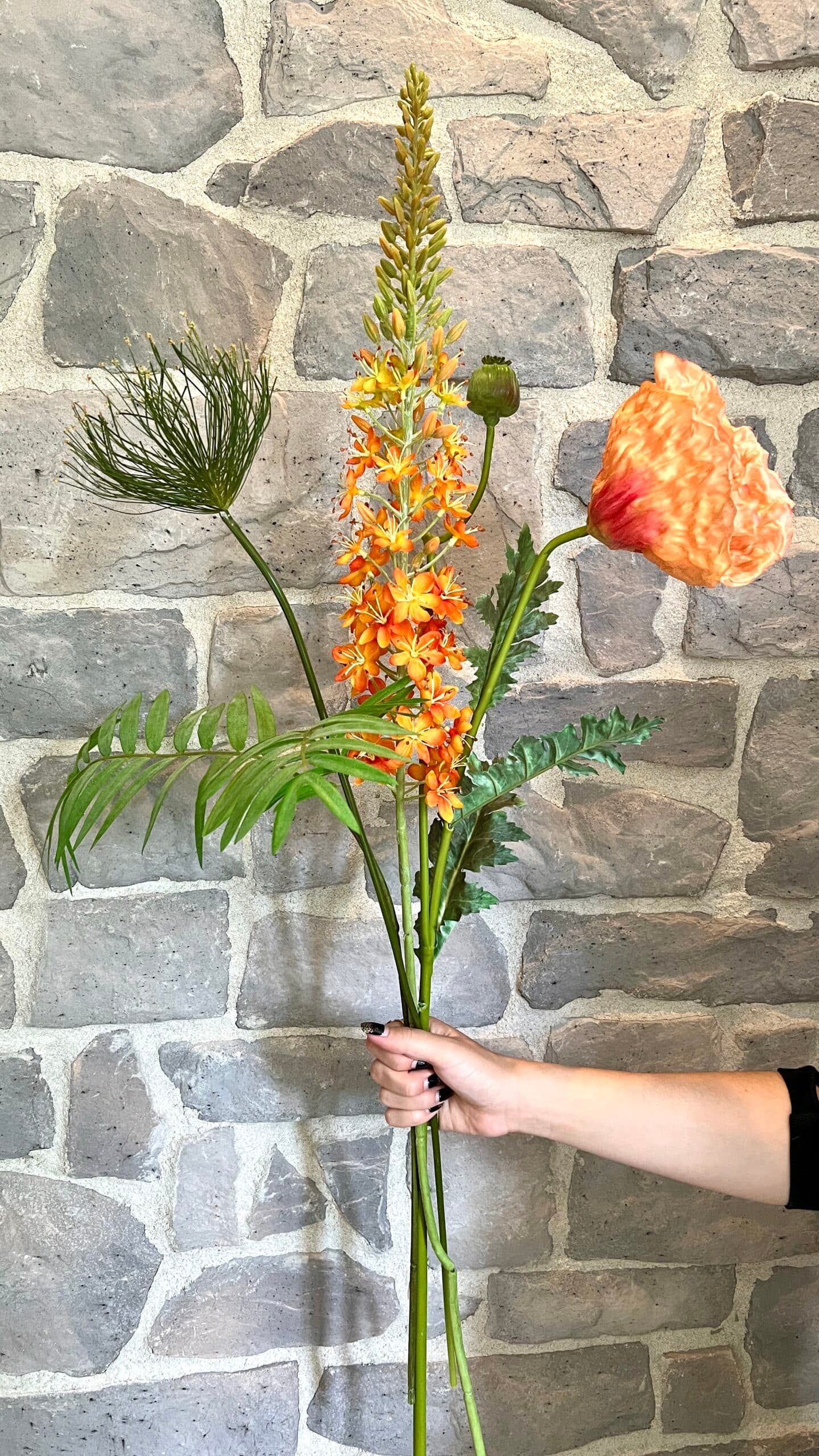 Mini boeket luxe oranje