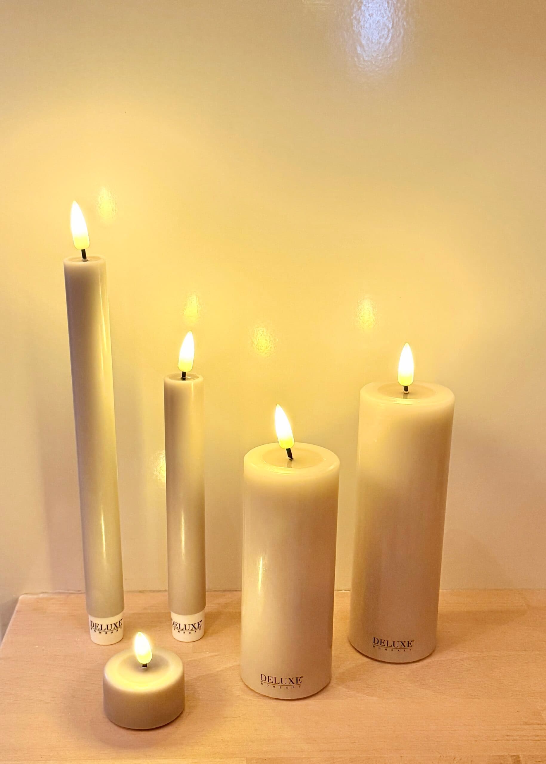 LED dinerkaars rose 15cm (set van 2) 2