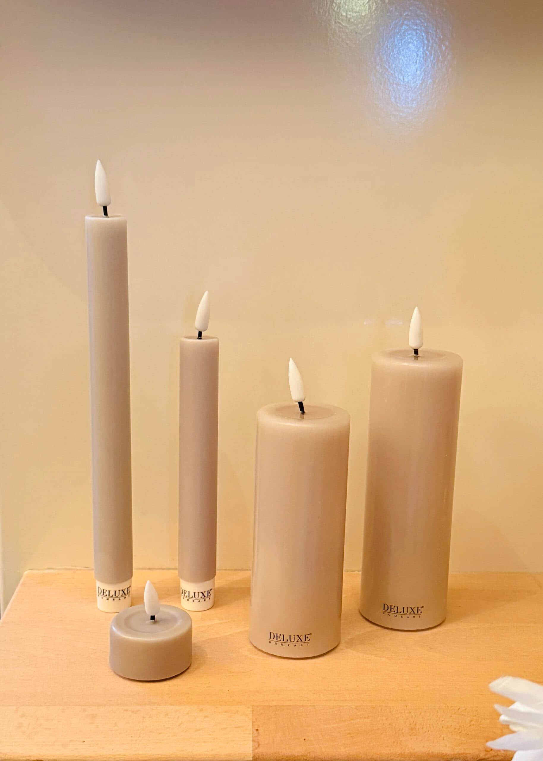 LED dinerkaars rose 15cm (set van 2) 3