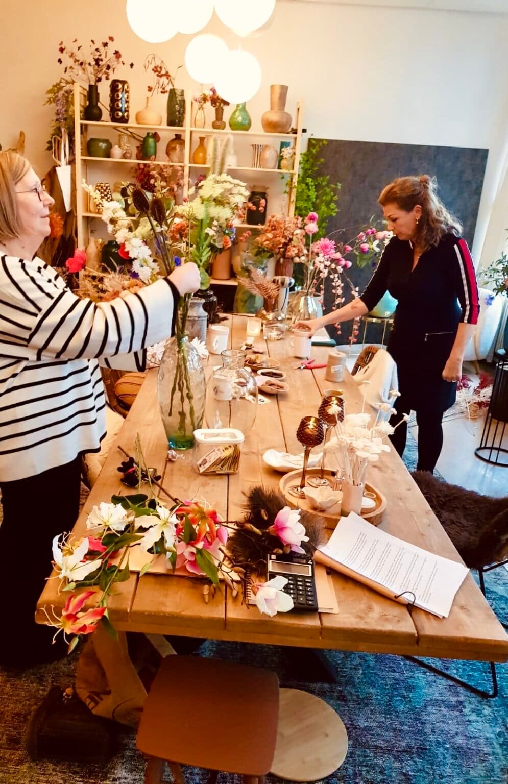 Zijden bloemen workshop bij Blossom Bliss in Hilversum